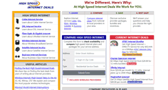 Desktop Screenshot of highspeedinternetdeals.com